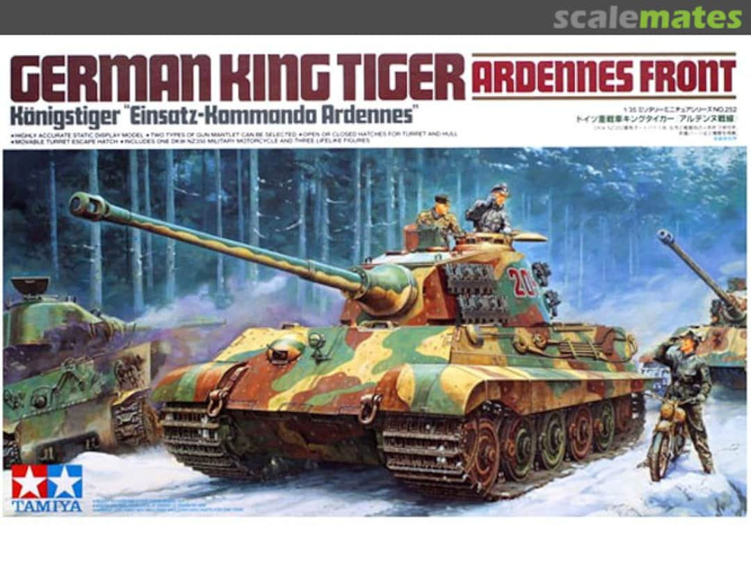 Boxart King Tiger Ardennes Front 35252 Tamiya