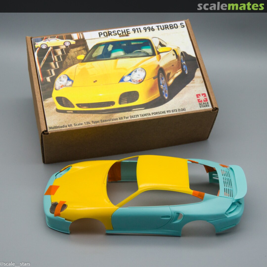 Boxart Porsche 911 Turbo S conversion kit Porsche 911 Turbo S mod Scale Stars