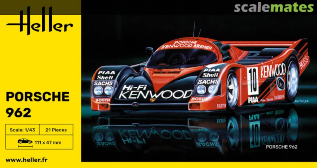 Boxart Porsche 962 80109 Heller