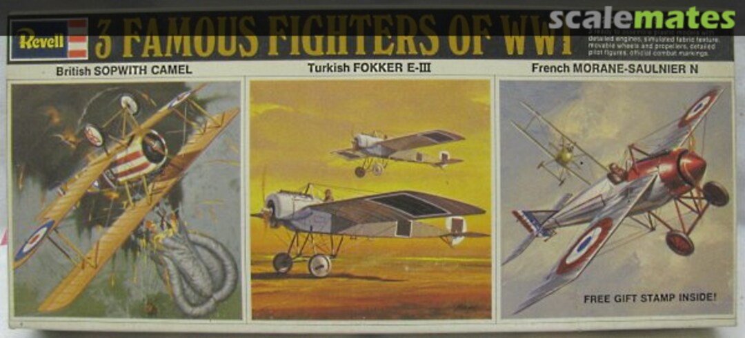 Boxart 3 Famous Fighters of WWI H676-130 Revell