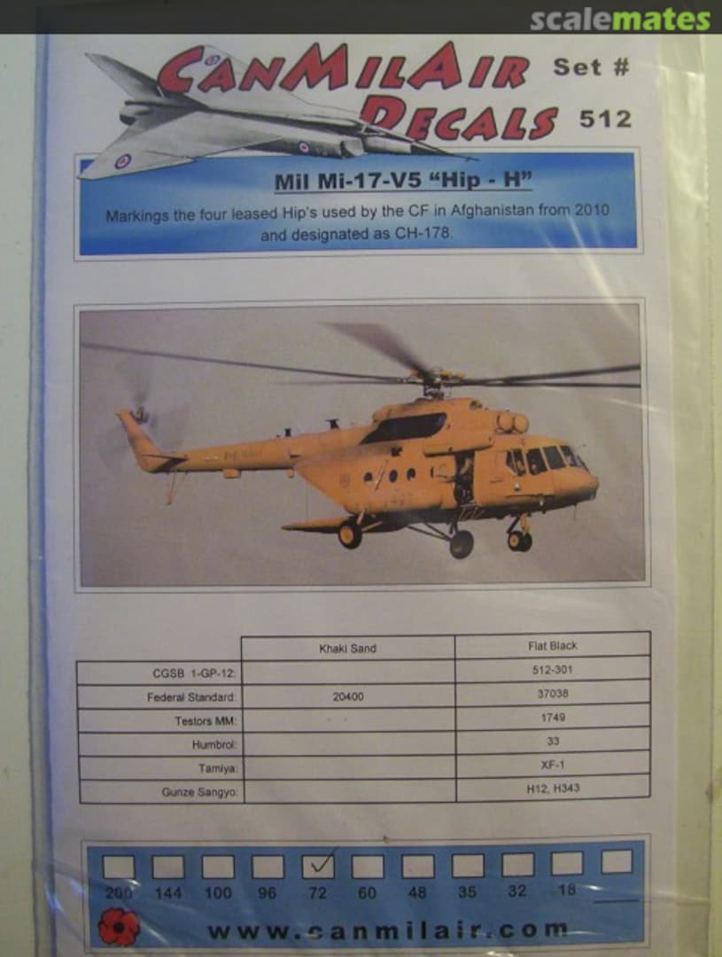 Boxart Mil Mi-17V-5 (CH-178) 512 72 CanMilAir