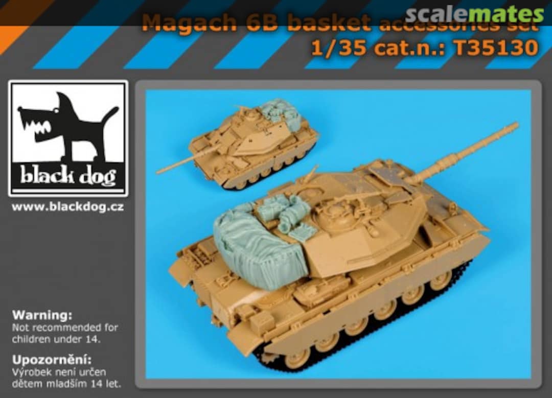 Boxart Magach 6B Accessories Set (Academy) T35130 Black Dog