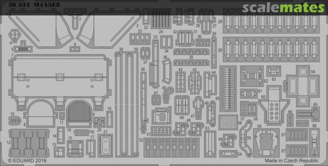Boxart M4A3E8 36334 Eduard