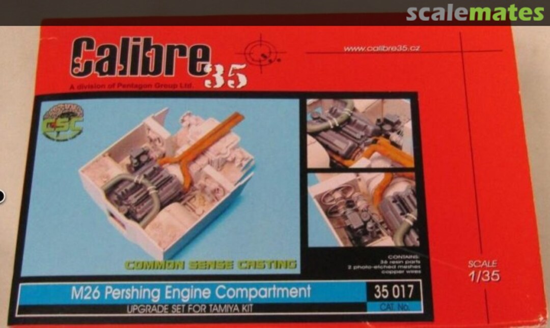 Boxart M26 Pershing Engine Compartment 35017 Calibre 35