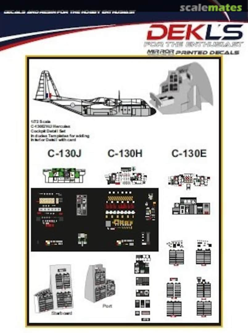 Boxart Lockheed C-130E/H/J Hercules - Cockpit Detail Set DL-72027 DEKL's