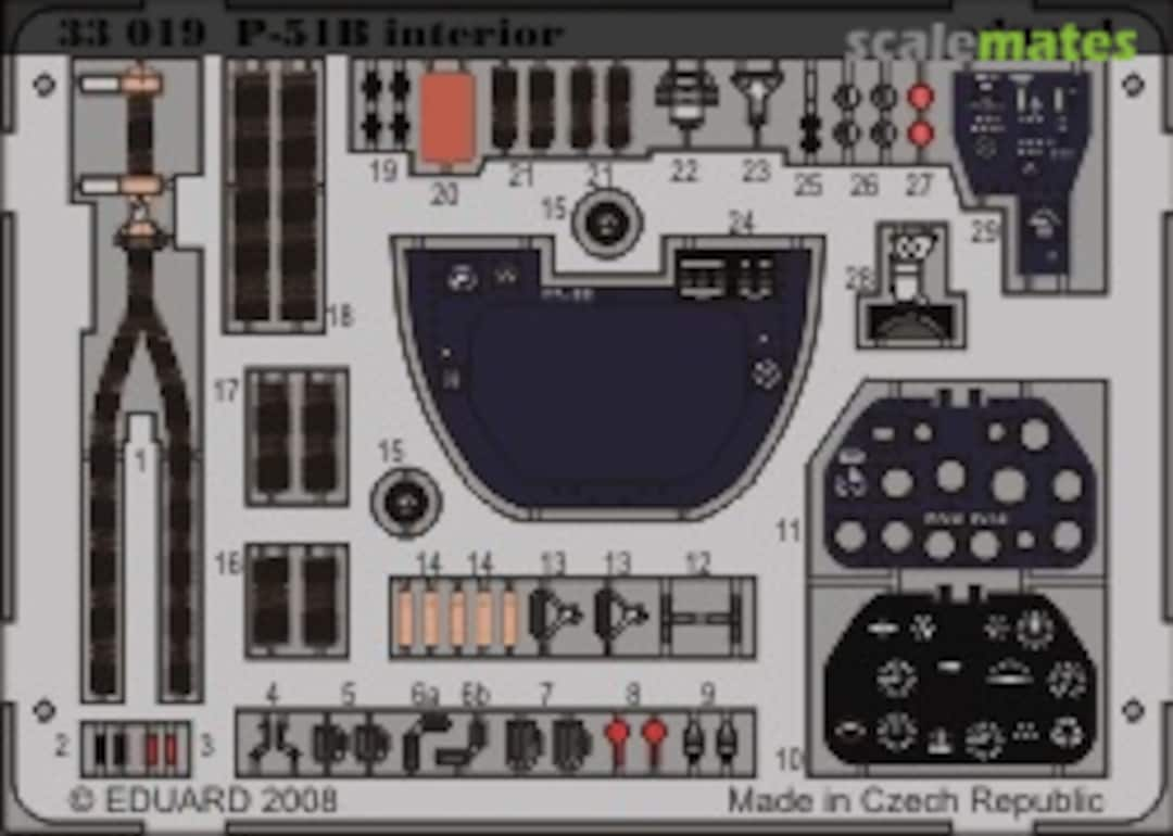 Boxart P-51B interior S.A. 1/32 33019 Eduard