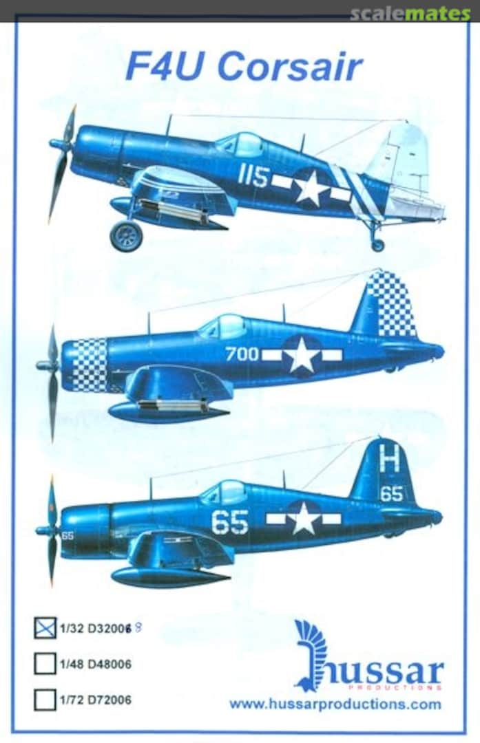 Boxart F4U Corsair D32008 Hussar Productions