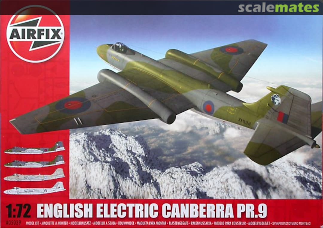 Boxart English Electric Canberra PR.9 A05039 Airfix