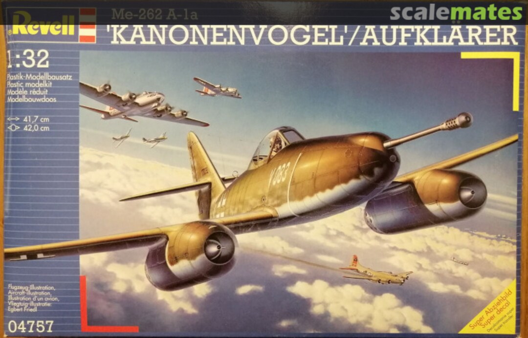 Boxart Me-262 A-1a 'Kanonenvogel'/Aufklärer 04757 Revell