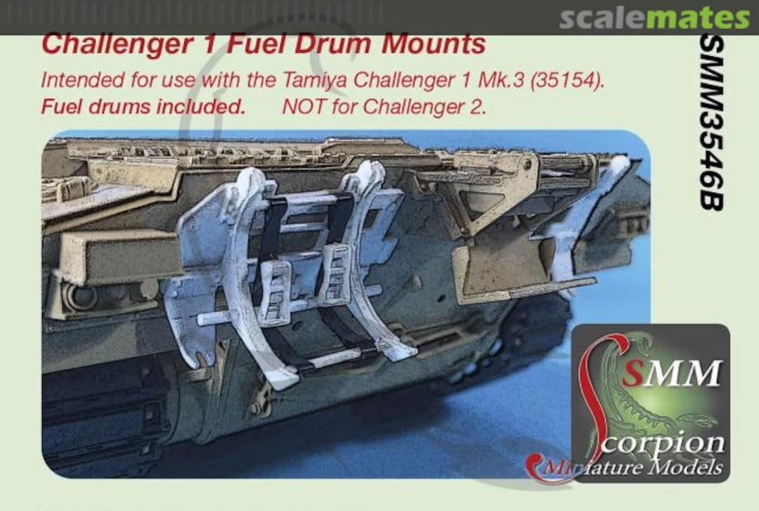 Boxart Challenger 1 Fuel Drum Mounts SMM3546B Scorpion Miniature Models