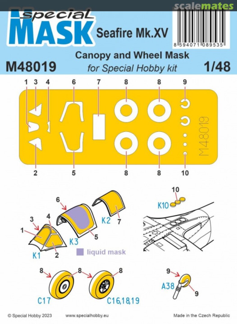 Boxart Seafire Mk.XV M48019 Special Mask