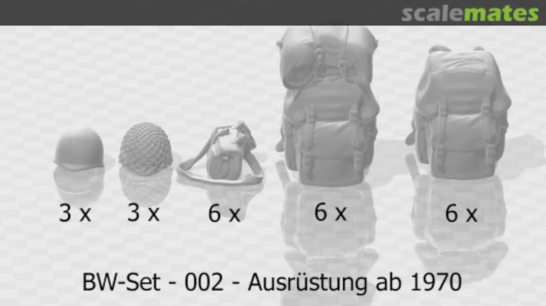 Boxart Bundeswehr backpacks, helmets GFZUB-CW-2600 Germania Figuren