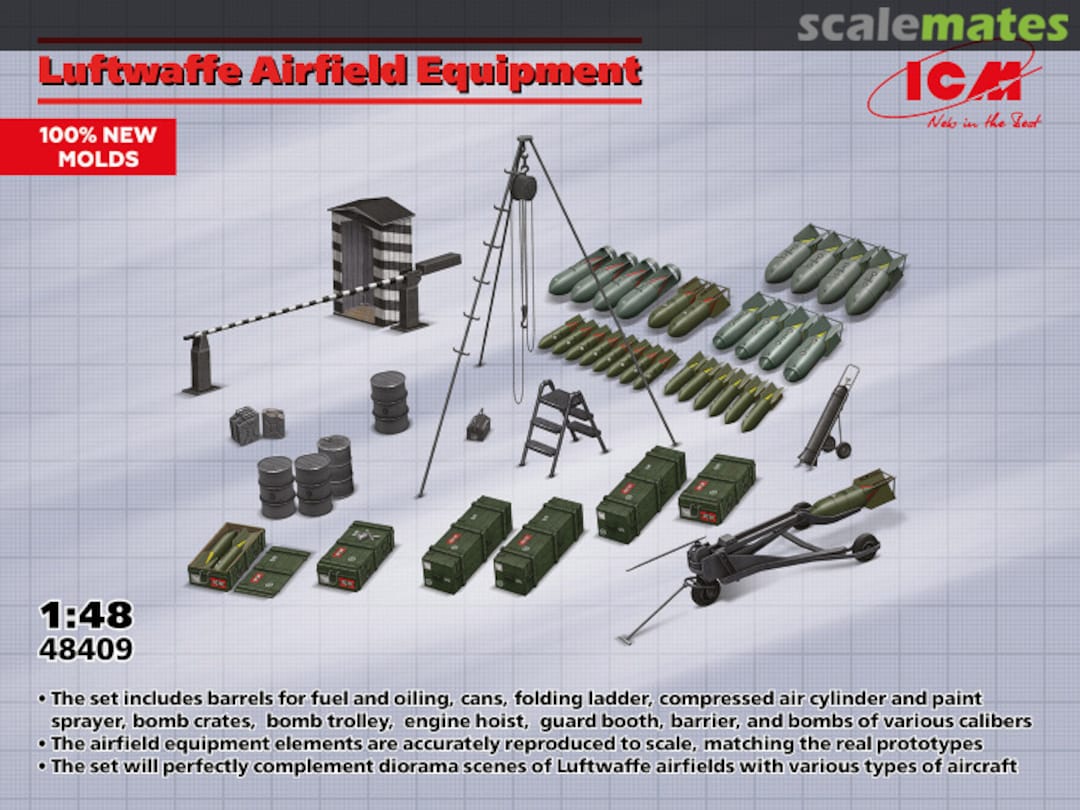 Boxart Luftwaffe Airfield Equipment 48409 ICM