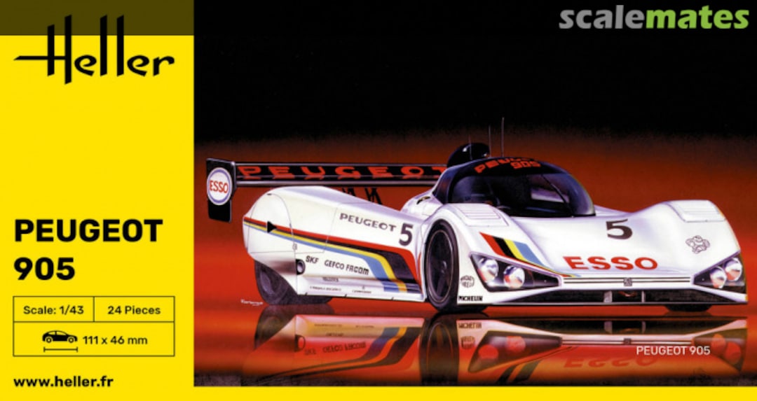 Boxart Peugeot 905 80110 Heller