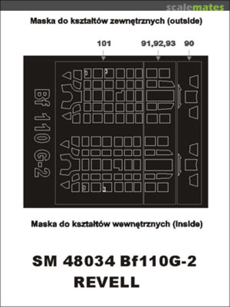 Boxart Messerschmitt Bf 110 G-2 SM48034 Montex