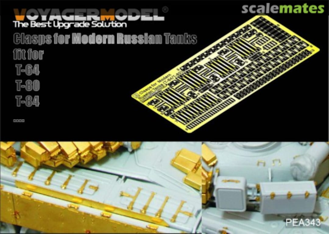 Boxart Clasps for Modern Russian Tanks T-64/T-80 (for All) PEA343 Voyager Model