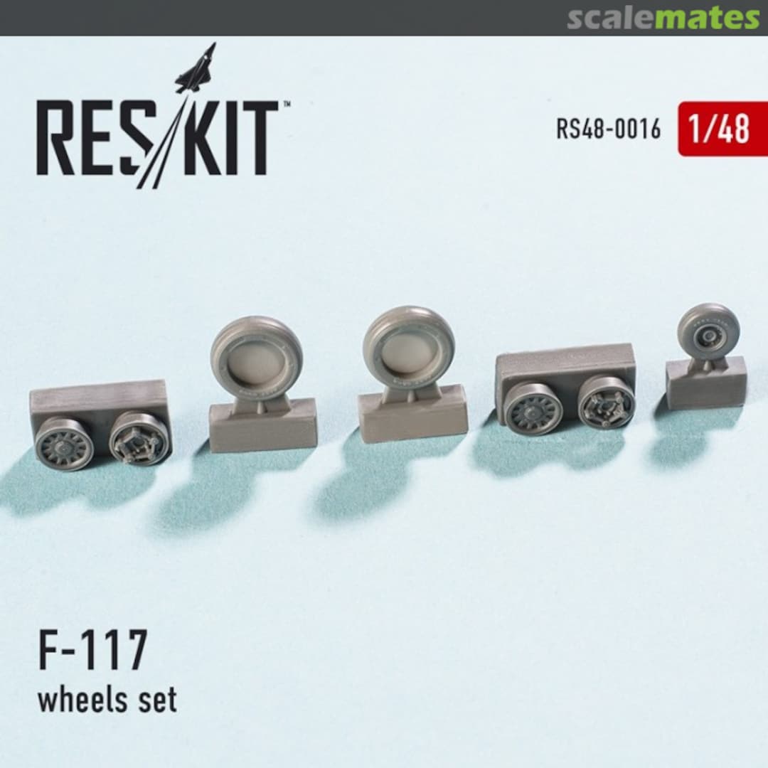 Boxart F-117 Nighthawk - Wheels Set RS48-0016 ResKit