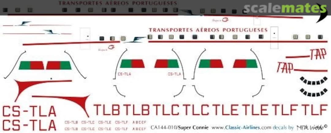 Boxart TAP Super Constellation CA144-010 Classic Airlines