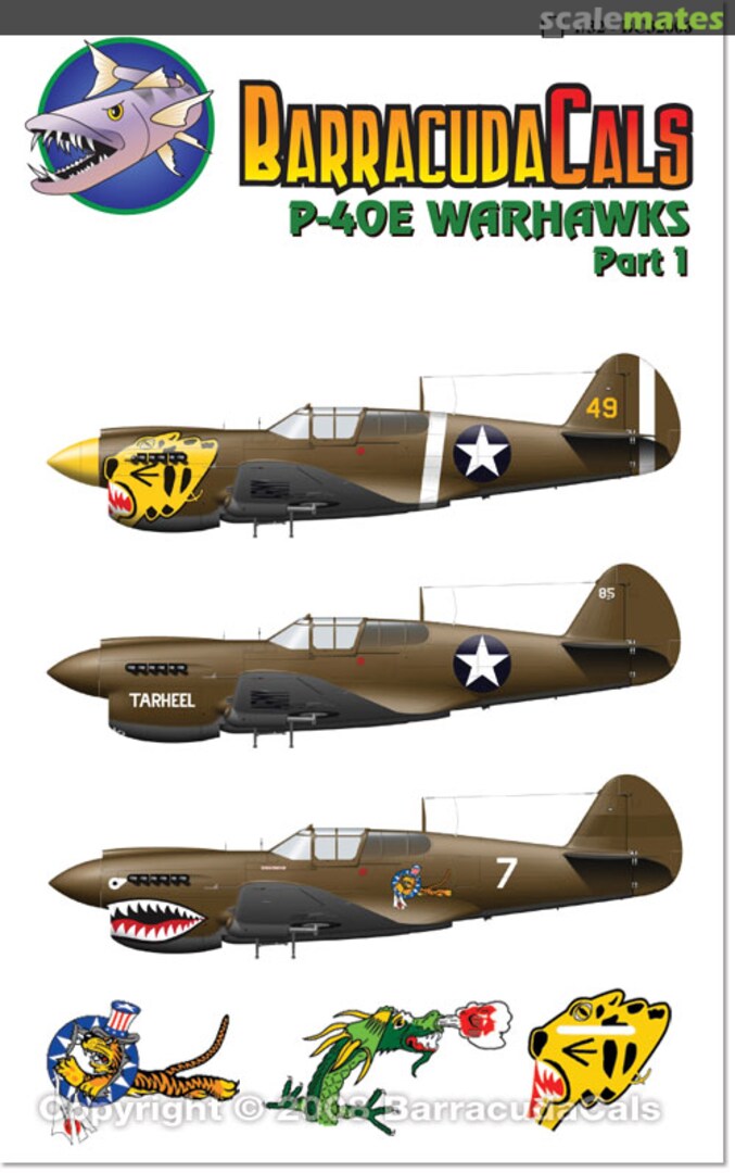 Boxart P-40E Warhawks Part 1 BC32006 Barracuda Studios