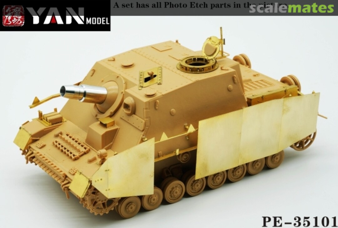 Boxart German Sd.kfz.166 STURMPANZER IV Super PE Set PE-35101 Yan Model