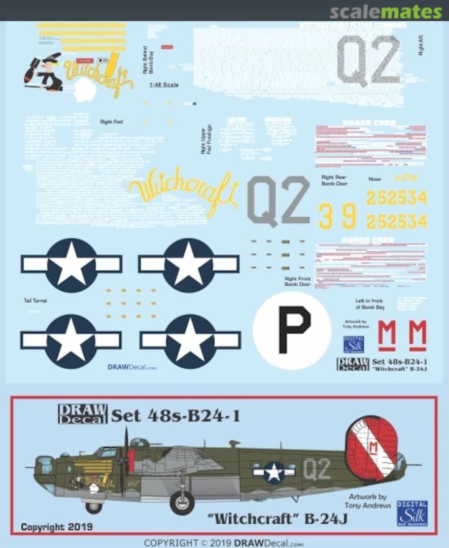 Boxart “Witchcraft” B-24J 48-B24-01 Draw Decal