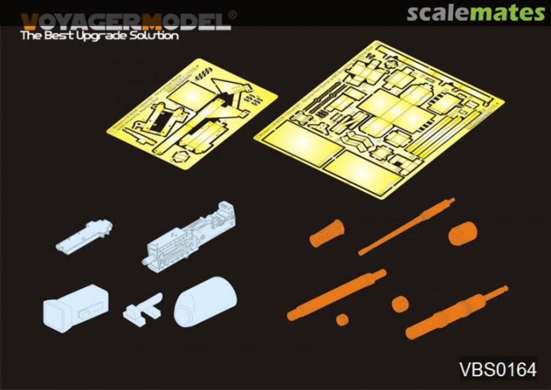 Boxart US M256 120mm M1 Abrams Gun Barrel w/M2 Browning Machine MG (For DRAGON) VBS0164 Voyager Model