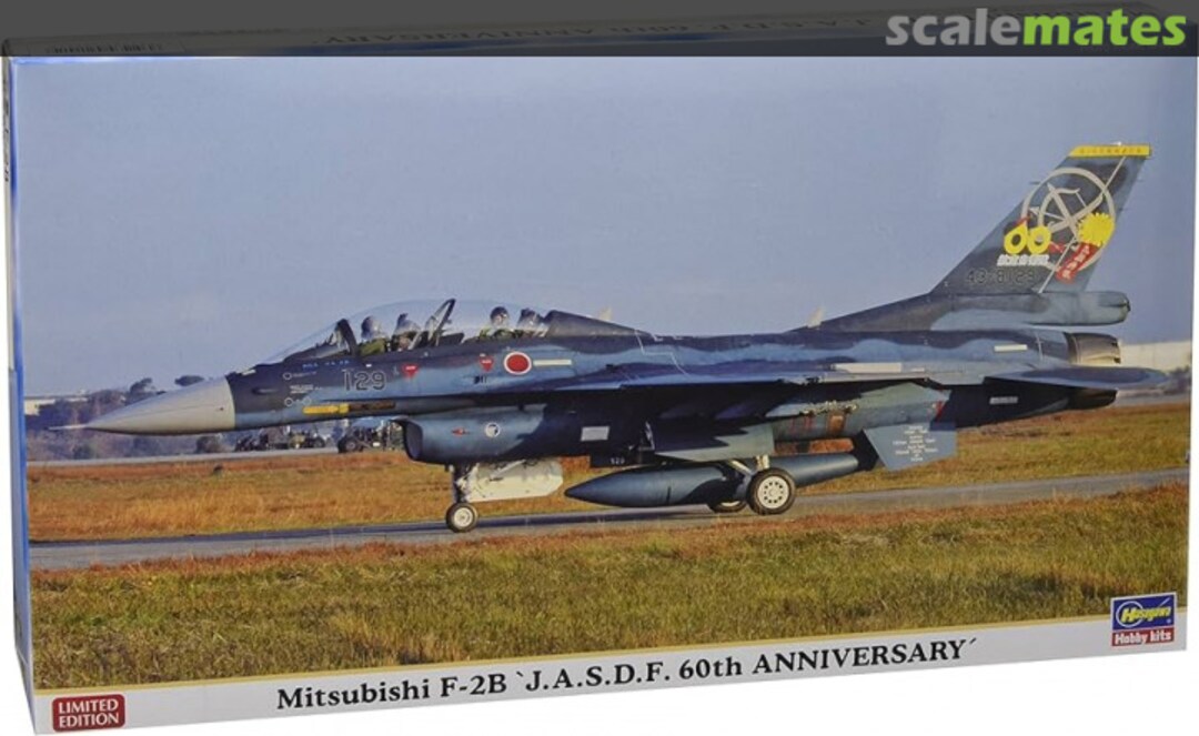 Boxart Mitsubishi F-2B `J.A.S.D.F. 60th Anniversary´ 02141 Hasegawa