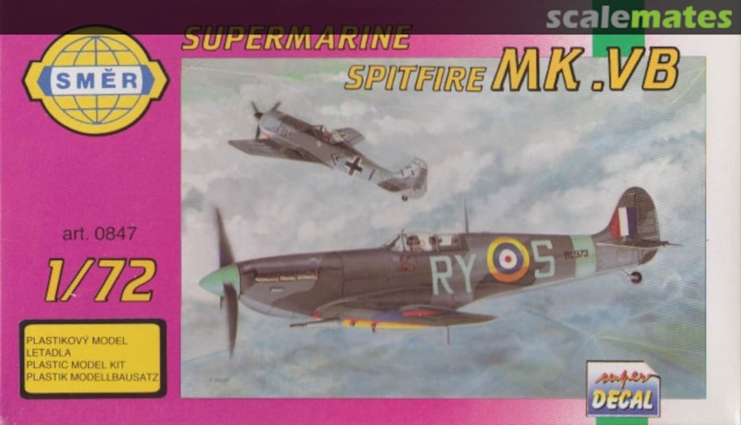 Boxart Supermarine Spitfire Mk.VB 0847 Směr