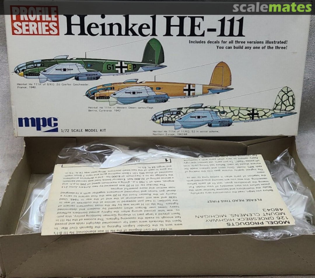 Contents Heinkel He-111 2-1511-150 MPC