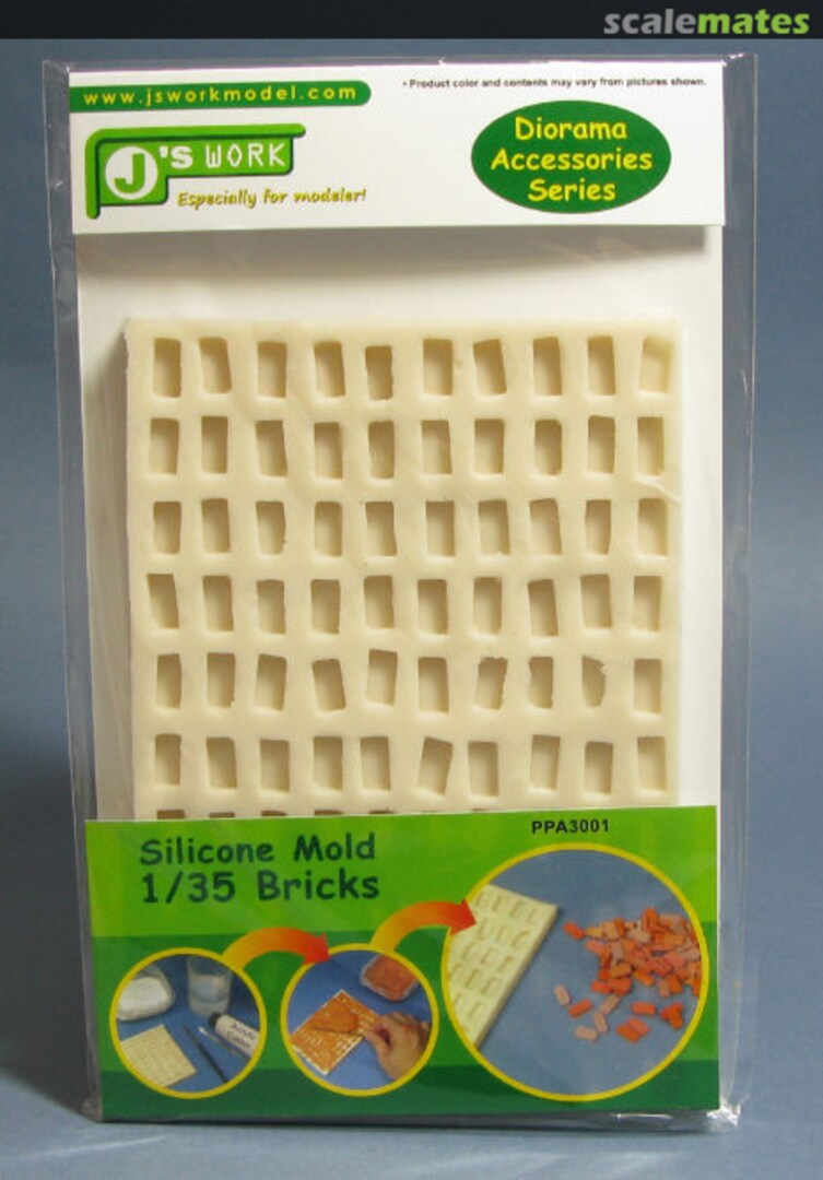 Boxart Silicone Mould For 1/35 Brick PPA3001 J's Work