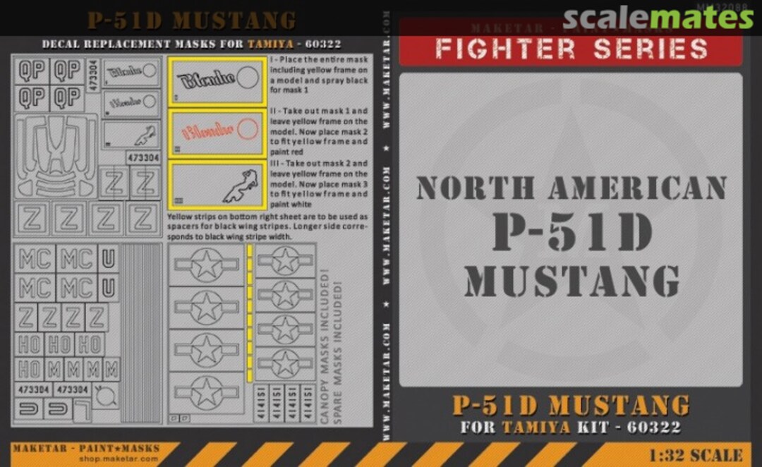 Boxart North American P-51D Mustang MM32088 Maketar