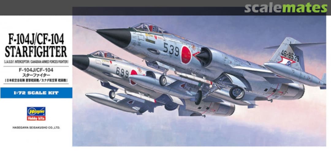 Boxart F-104J/CF-104 Starfighter 00446 Hasegawa