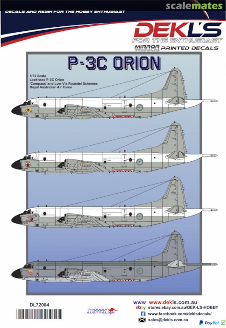 Boxart P-3C Orion DL72004 DEKL's