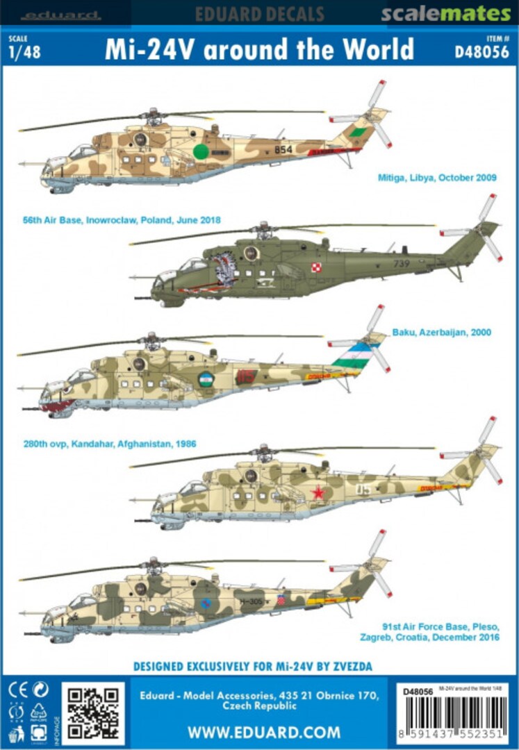 Boxart Mi-24V around the World D48056 Eduard