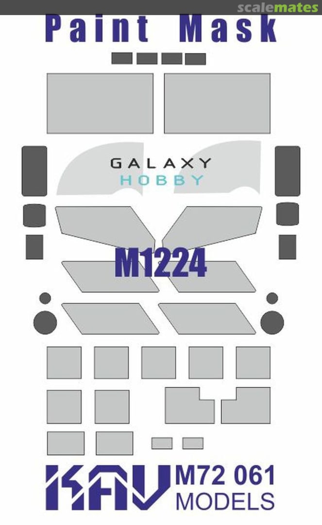 Boxart M1224 paint masks KAV M72 061 KAV models