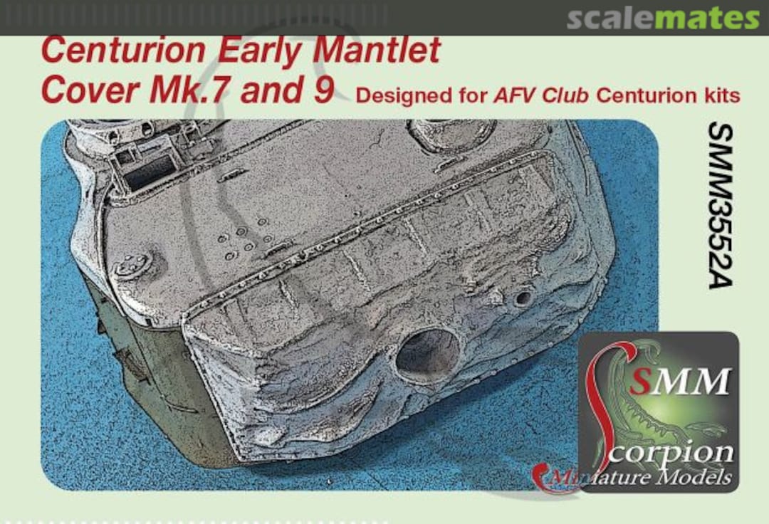 Boxart Centurion Early Mantlet Cover Mk.7 and 9 SMM3552A Scorpion Miniature Models