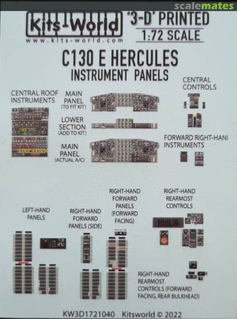 Boxart C-130E Hercules KW3D1721040 Kits-World