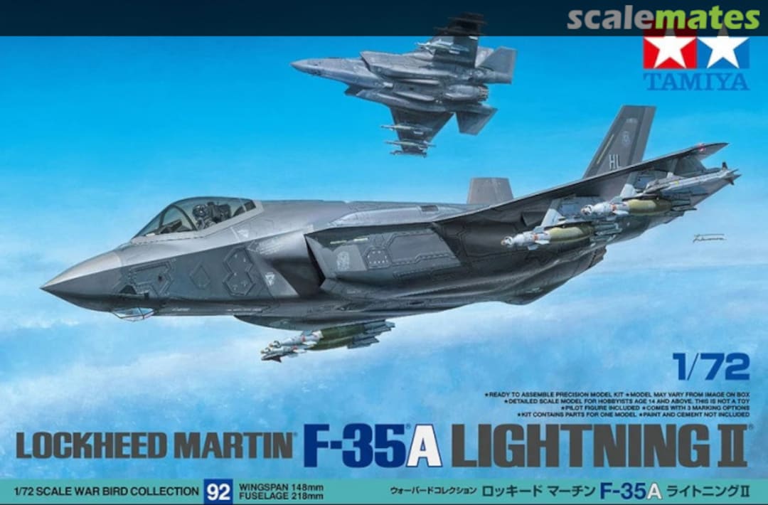 Boxart F-35A Lightning II 60792 Tamiya