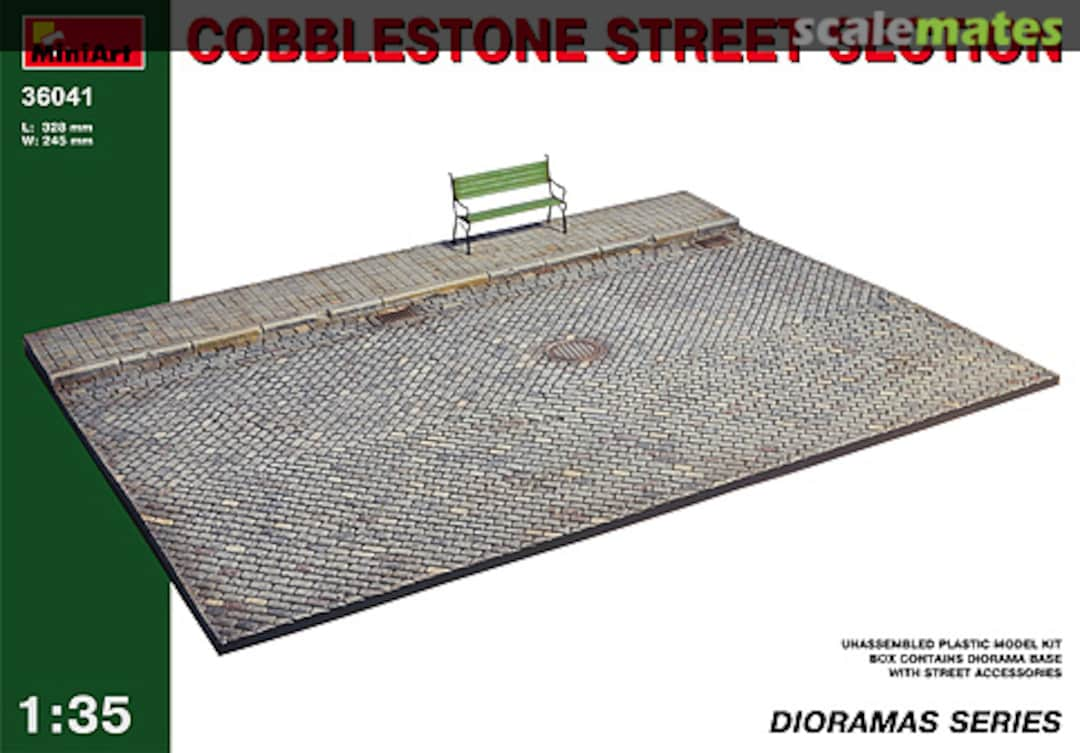 Boxart Cobblestone Street Section 36041 MiniArt