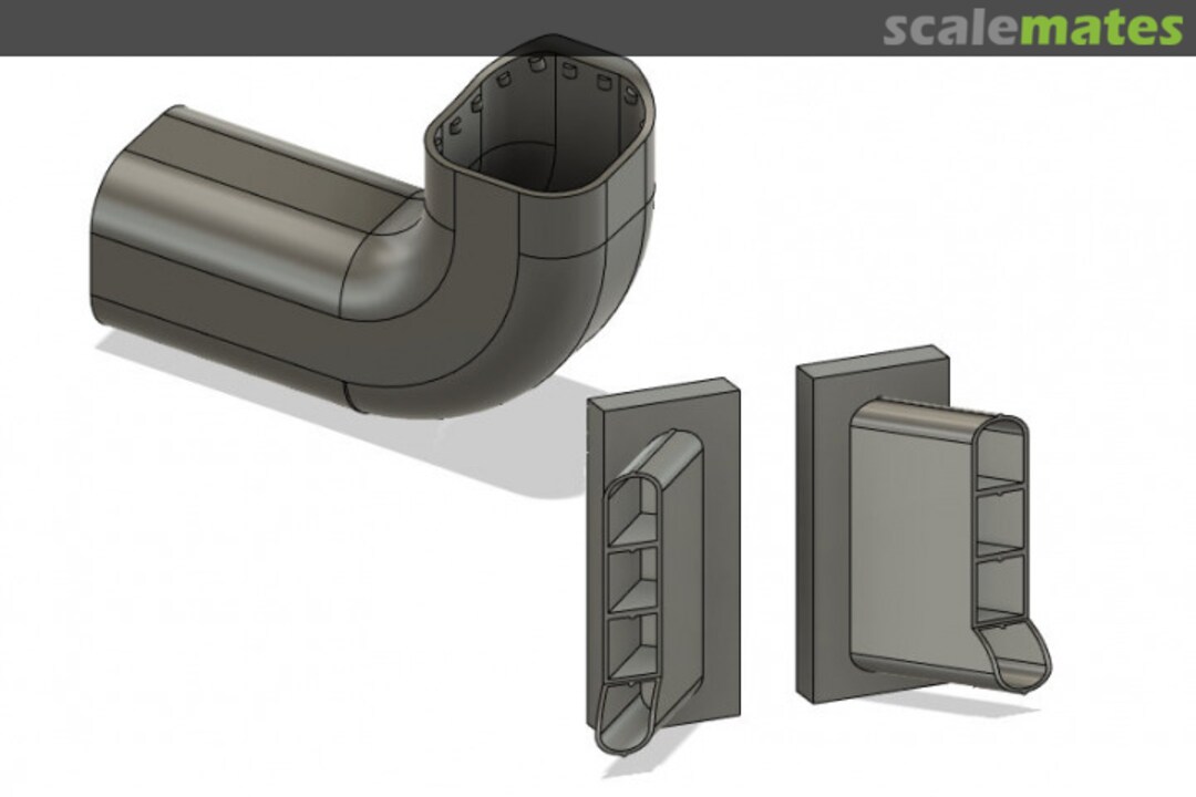 Boxart APU und Pre - Cooler Auslaß WOL720405 Wolf 3D Resin Parts