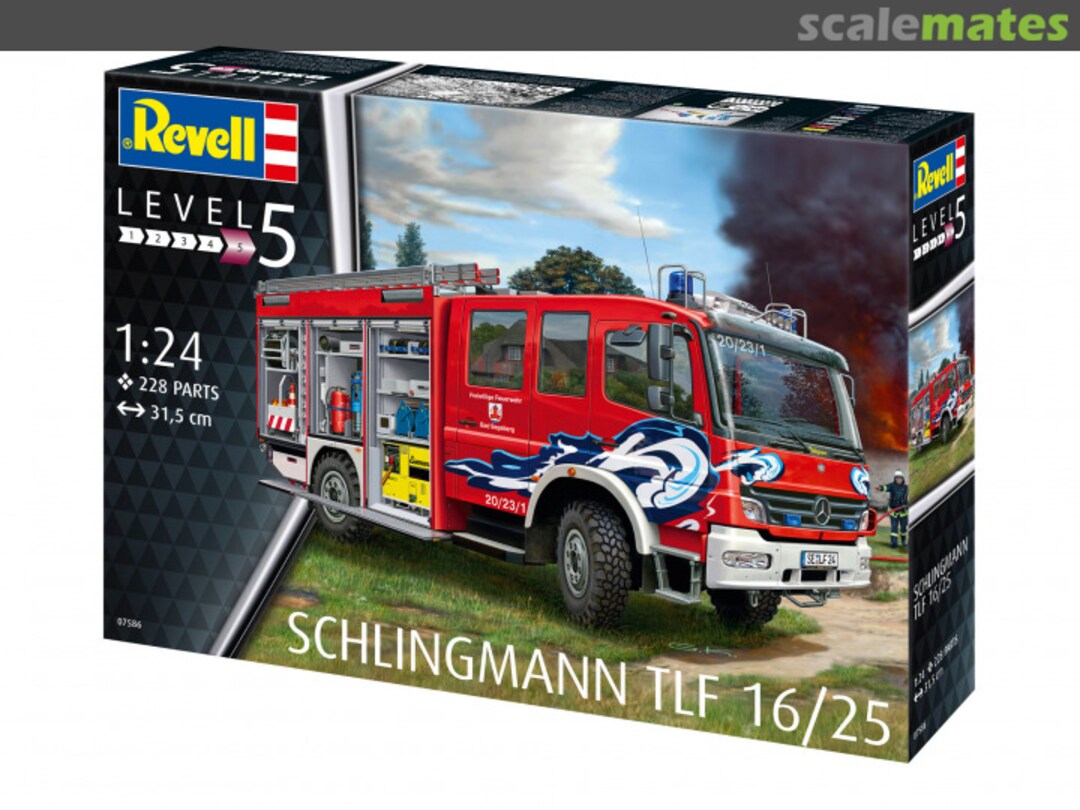 Boxart Mercedes-Benz Atego 1529 AF Schlingmann TLF 16/25 07586 Revell