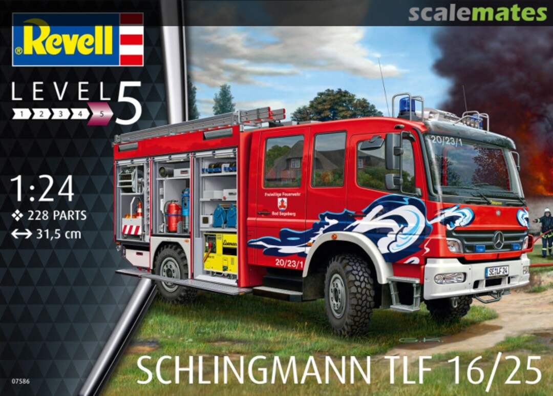 Boxart Mercedes-Benz Atego 1529 AF Schlingmann TLF 16/25 07586 Revell