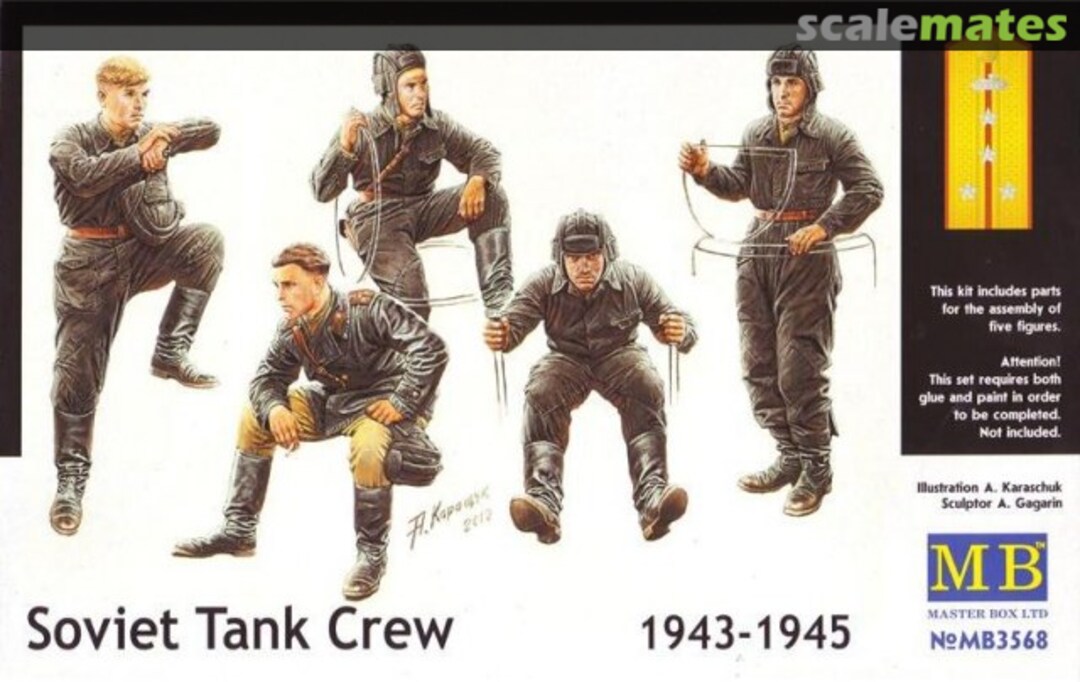 Boxart Tank Crew MB3568 Master Box