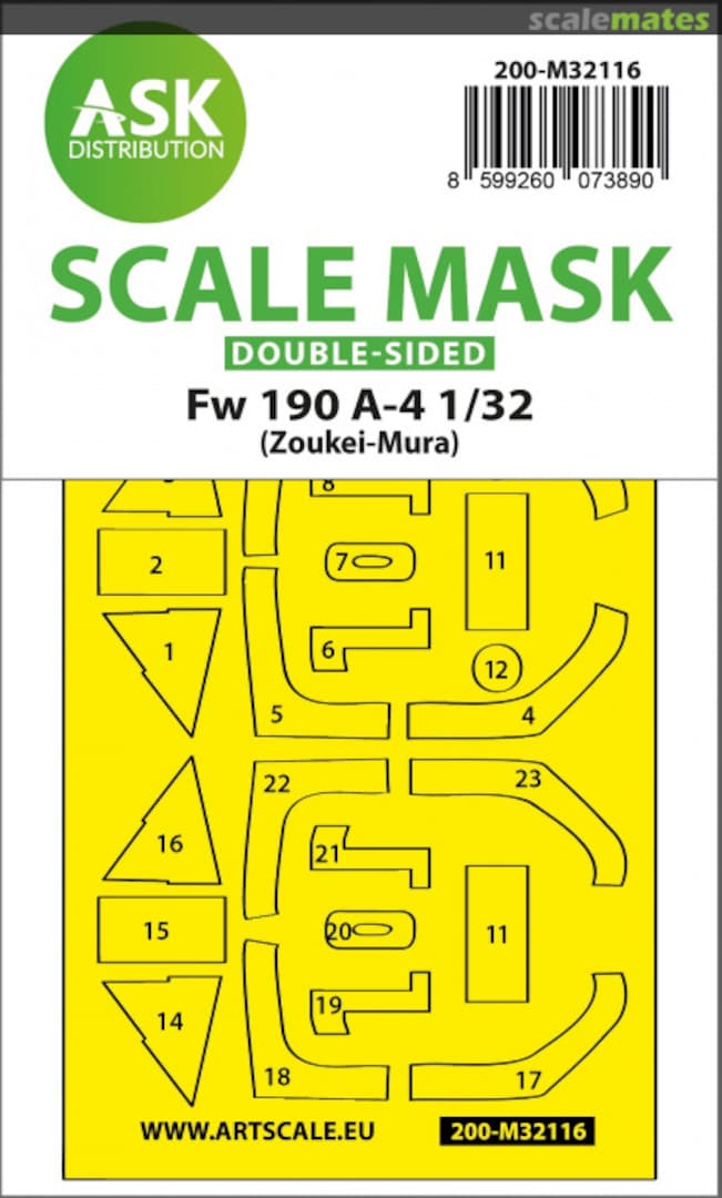 Boxart Fw 190A-4 masks 200-M32116 ASK