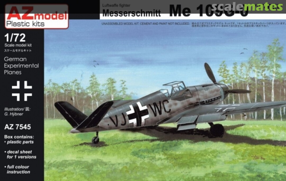 Boxart Messerschmitt Me 109G-0 AZ7545 AZmodel