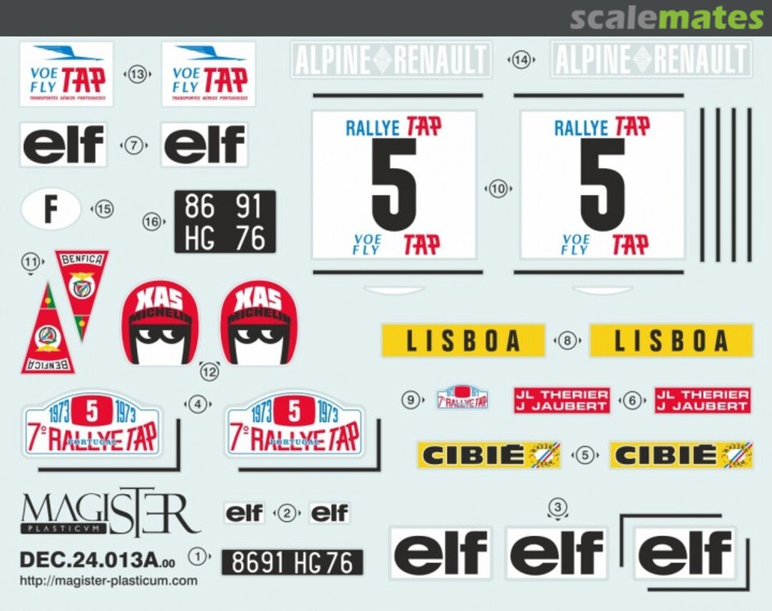 Boxart Alpine Renault A110 1800 S DEC.24.013 Magister Plasticum