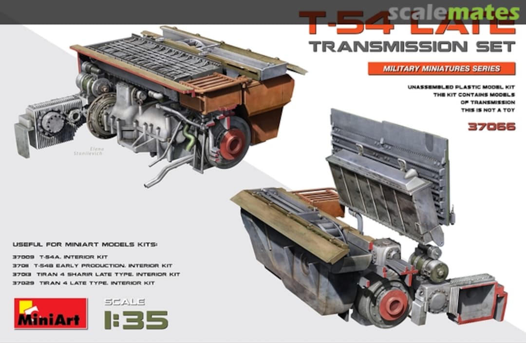 Boxart T-54 Late - Transmission set 37066 MiniArt