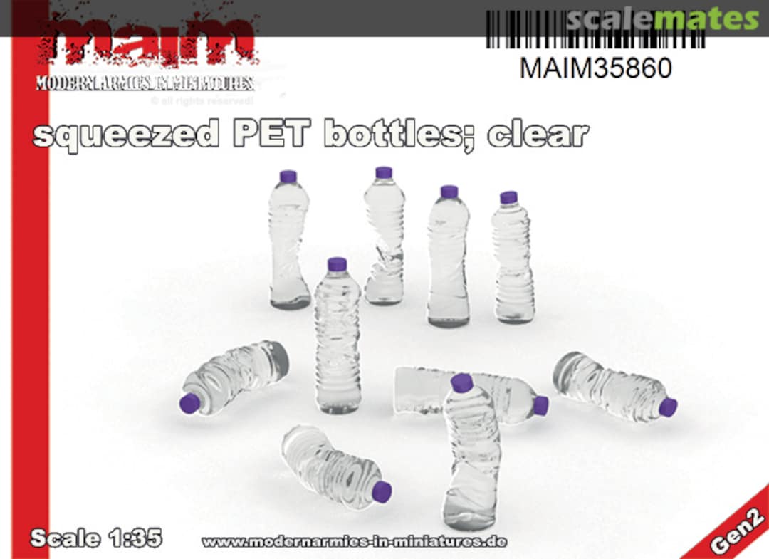 Boxart Squeezed PET Bottles, clear MAIM35860 MAiM