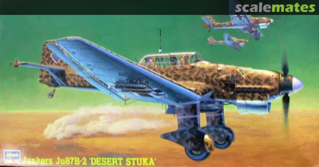 Boxart Junkers Ju 87B-2 Stuka `Desert Stuka´ 09116 Hasegawa