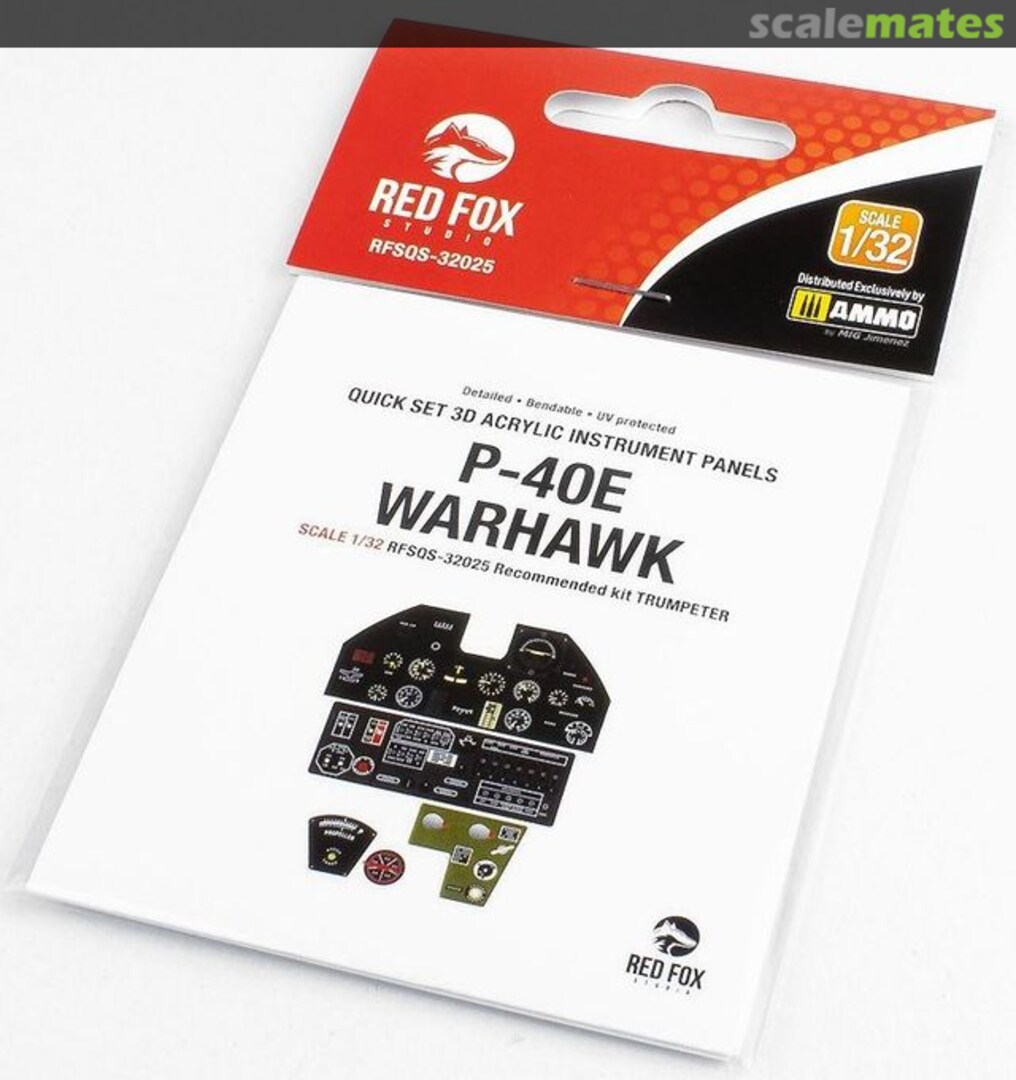 Boxart P-40E Warhawk RFSQS-32025 Red Fox Studio